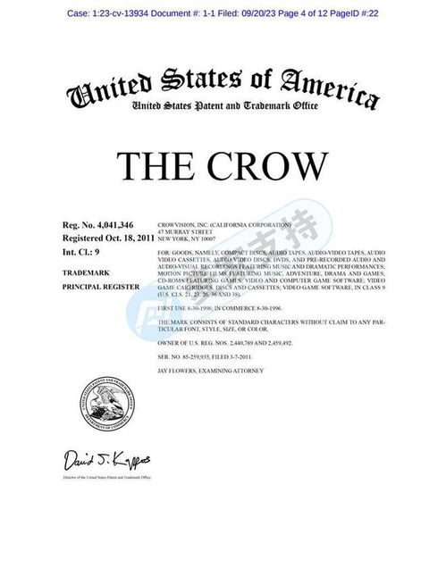 美国TME律所代理'The Crow乌鸦'商标版权再回归，跨境卖家速排雷
